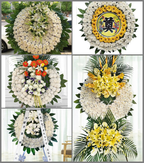 辽宁大连中山区老虎滩街道花圈速递